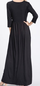 Solid Plus Maxi Dress