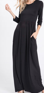 Solid Plus Maxi Dress