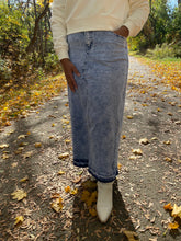 Sand Blush Denim Skirt