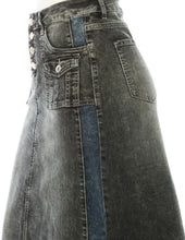 Two tone Denim skirt
